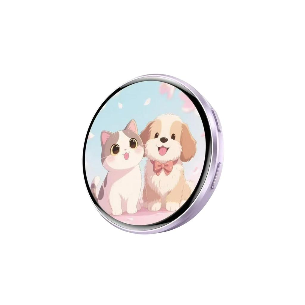 Digital Badge Pin, Digital Badge Photo Video, Electronic Anime Screen Badge-Button Pin With Control Display Tag