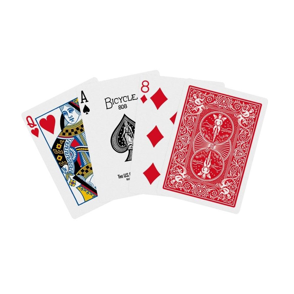 Bicycle Playing Cards 4-Pack Poker Size Red and Black Standard Index