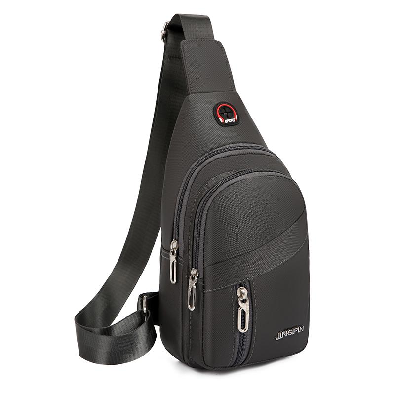 Мужская кросс-боди сумка на грудь из оксфордской ткани - Модная корейская поясная/наплечная сумка 2025 года.