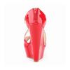 Dámske lodičky Patent Platforma Peep Toe Wedges Topánky na vysokom podpätku topánka