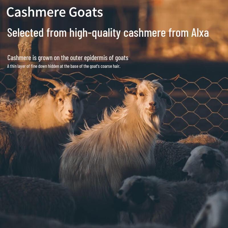 Hengyuanxiang Men's Pure Cashmere Quarter-Zip Pullover Sweater