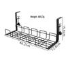 Under-Desk Desktop Storage Rack with Wire Management System