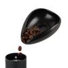 watchget Coffee Bean Cup Ceramic Coffee Bean Measuring Cup Pottery Measuring Tray Coffee Powder Receiver Black