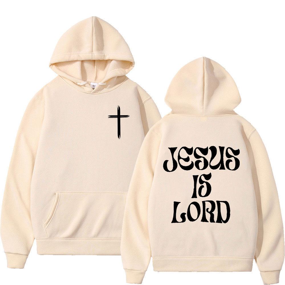 Christus Jesus Ist Herr Bibelvers Hoodies Herren Damen Kleidung Mode Harajuku Sweatshirts Fleece Lässig Langarm Pullover