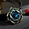 New Vintage Flower Brooch Women's Light Luxury Design Brooch Fashion Jewelry Niche Clothing Fixed Accessories