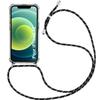 Protective Case - E.F.CONNECTION - for iPhone 12 - Flexible - Transparent-Black - Excellent Elastic Protection