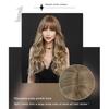 Women's Simulation Wig 68cm Hair Brown Wig Long Curly Wig Full Headgear Rose Hair Net Headdress Beauty Decoration Wig