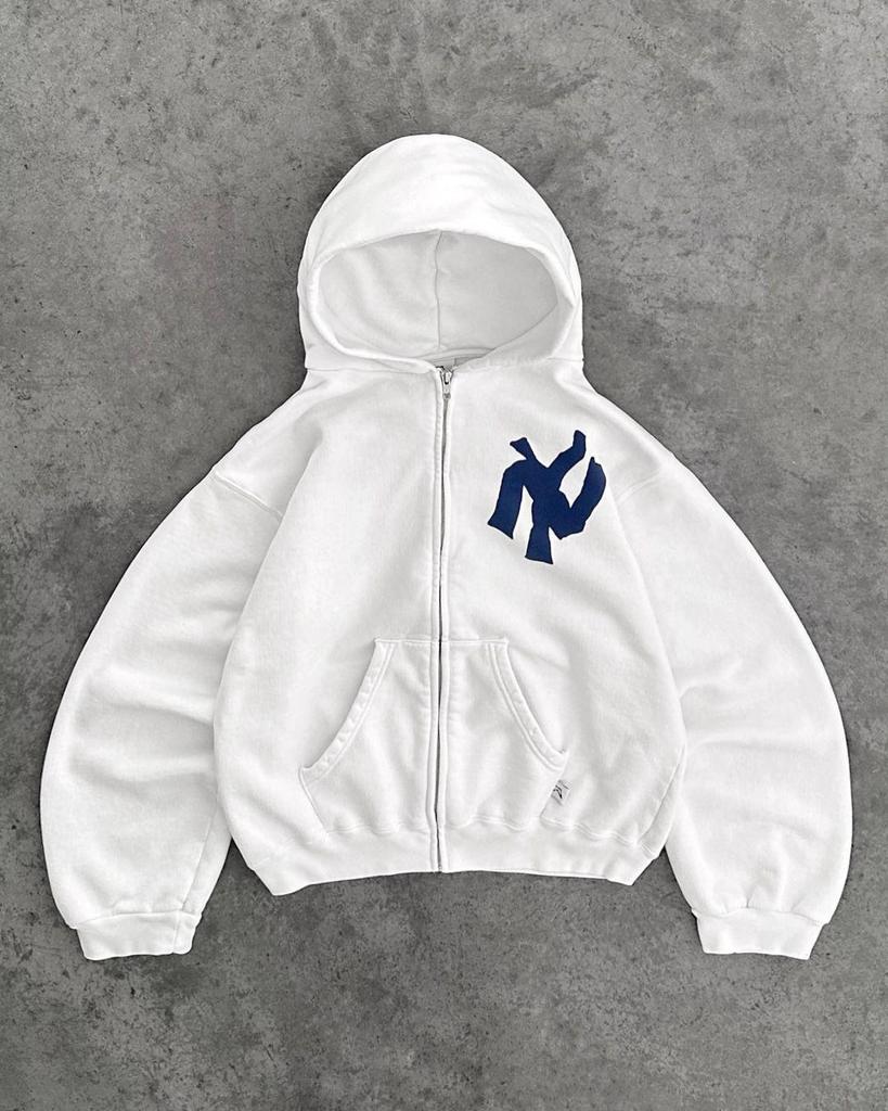 2024 Unisex European and American Hooded Sweatshirt Jacket - Autumn/Winter Print