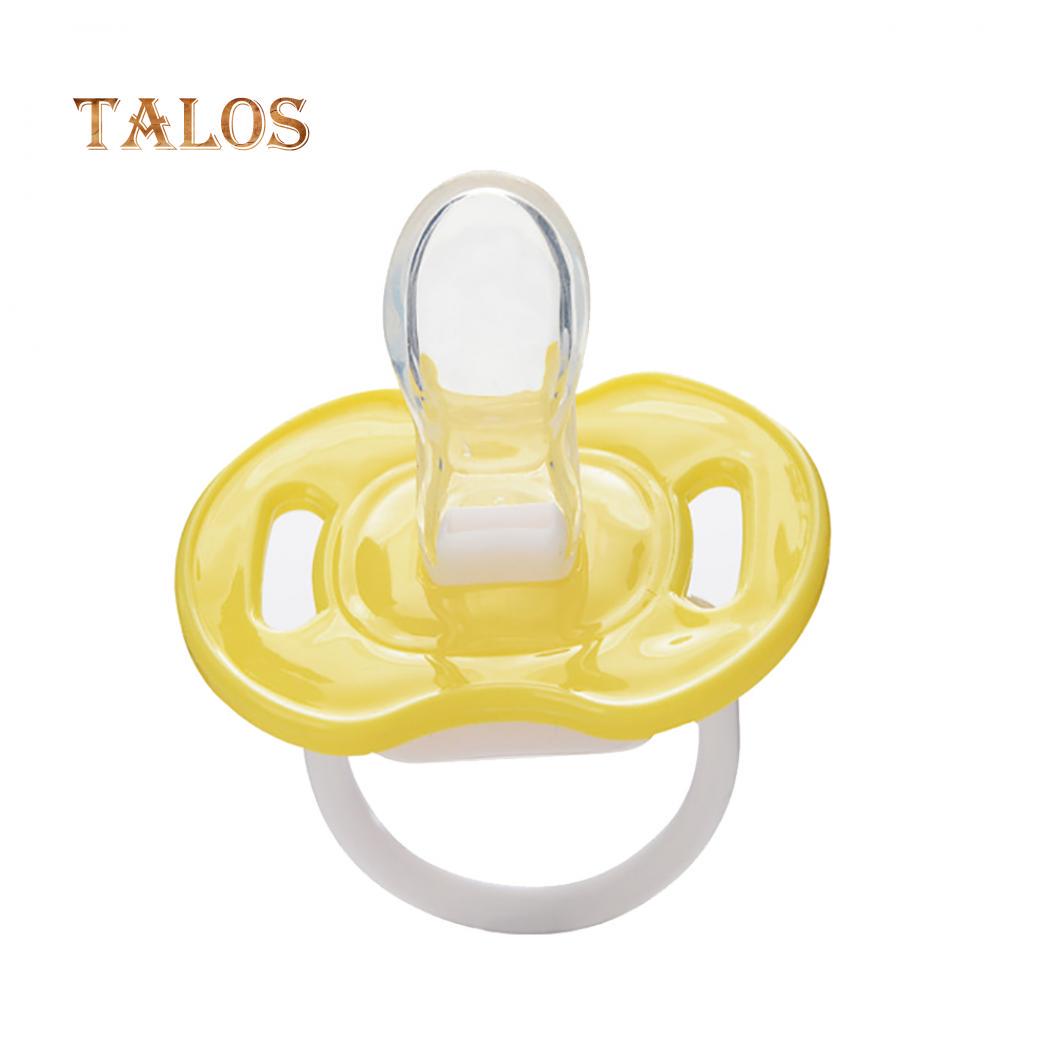 

TALOS детская безопасная силиконовая пустышка-пустышка для прорезывания зубов соска для сна соска для большого пальца жёлтый