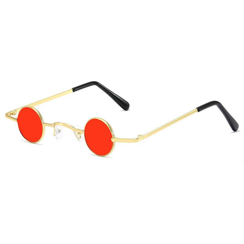 Retro ROC Small Round Prince Mirror Punk Mini Hip Hop Sunglasses