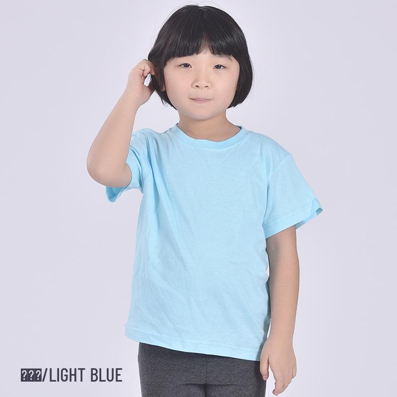 Custom Logo Kids' Cotton Short Sleeve Round Neck T-shirt for Kindergarten Activities