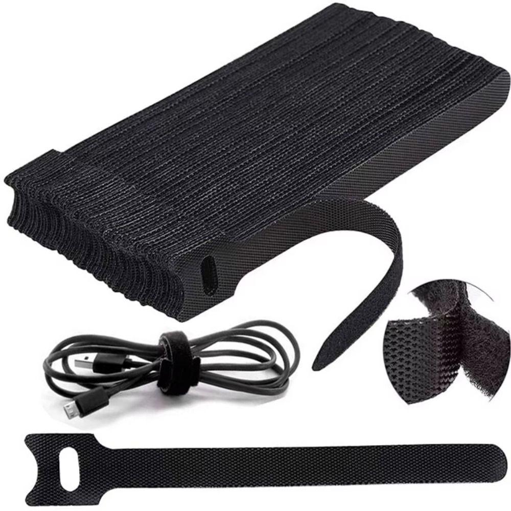 50Pcs 150mmx12mm Cable Ties T-shaped Cable Management Ties Portable Cable Organizer  Home