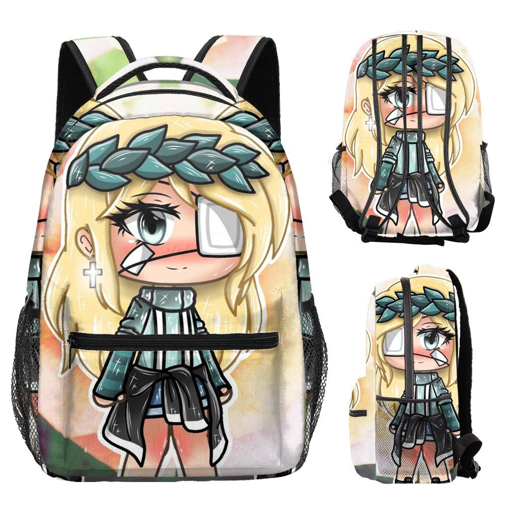 Hip Hop Kpop Youthful School Bags Unisex Cute Gacha Life Travel Bags 3D Print Oxford Waterproof Notebook Shoulder Backpacks