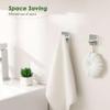 Self Adhesive Hook Heavy-duty Towel Rack,  Wall Self-adhesive 304 Stainless Steel, No Need for Drilling, Waterproof