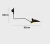 Modern Swing Wall Lamps Loft Adjustable Head Wall Lights Surface Installation Reading Wall Sconces E27 Indoor Wall Lamp 85-260v