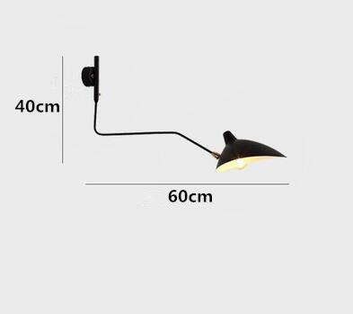 

Modern Swing Wall Lamps Loft Adjustable Head Wall Lights Surface Installation Reading Wall Sconces E27 Indoor Wall Lamp 85-260v