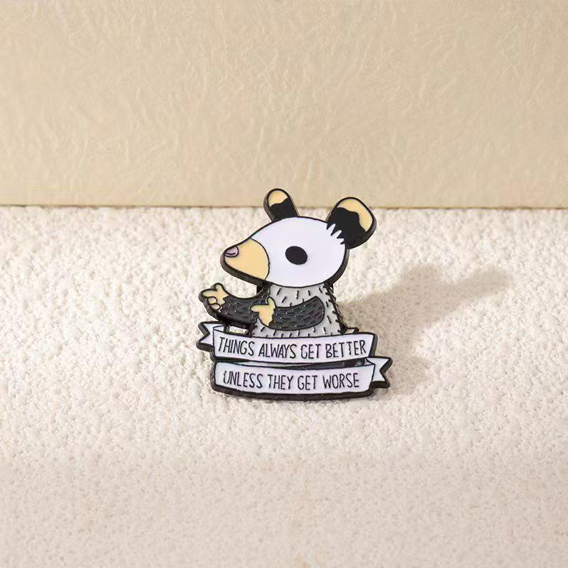 Creative Cartoon Animal Alloy Brooch Badge