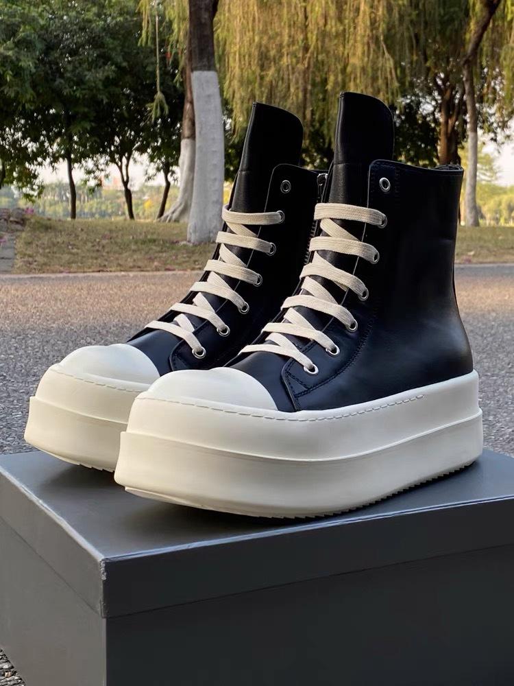 Women's Casual High-Top Canvas Ankle Boots, Milk Cream Sole - Sneakers for Women and Couples