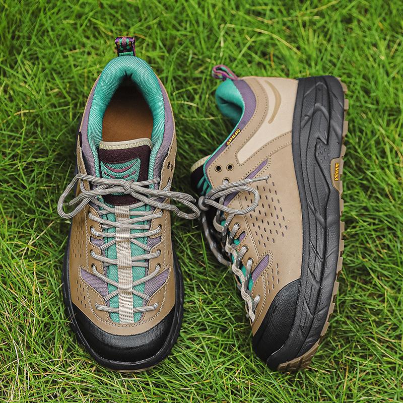 

2025 autumn shock absorption, non-slip and wear-resistant thick-soled couple shoes, low-top trendy outdoor hiking shoes, hiking shoes, men s and wome Female 39 коричневий
