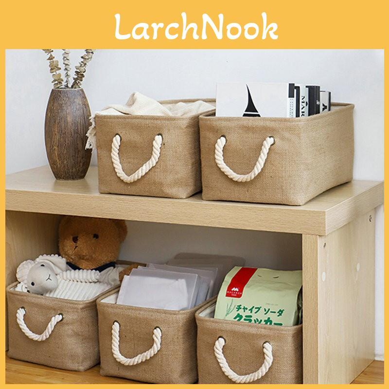 Japanese Style Linen Organizer For Toys Books And Daily Essentials