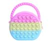 Silicone Children's Bag, Pinch Le Silicone Wallet, Girl's Semi-circular, Cartoon Handheld Zero Wallet Bubble Le Bag