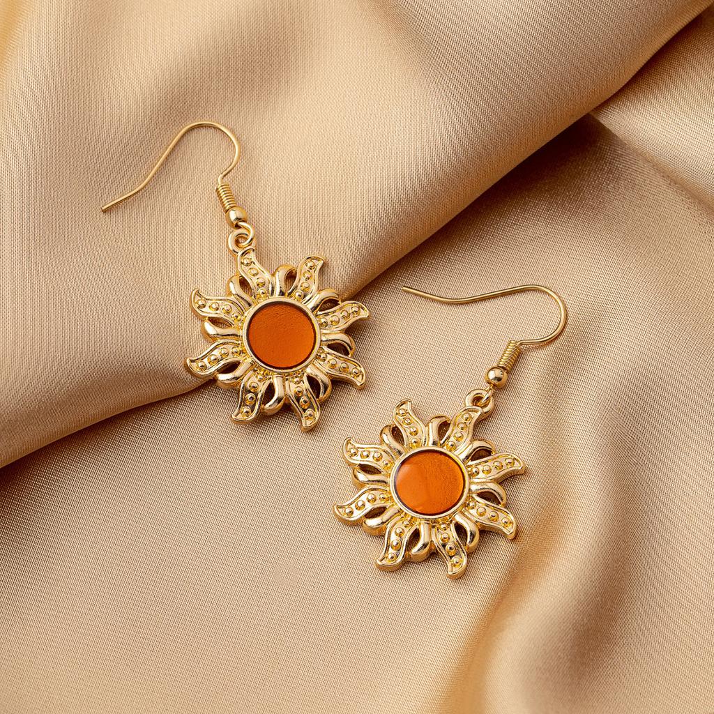 Vintage Sunflower Earrings