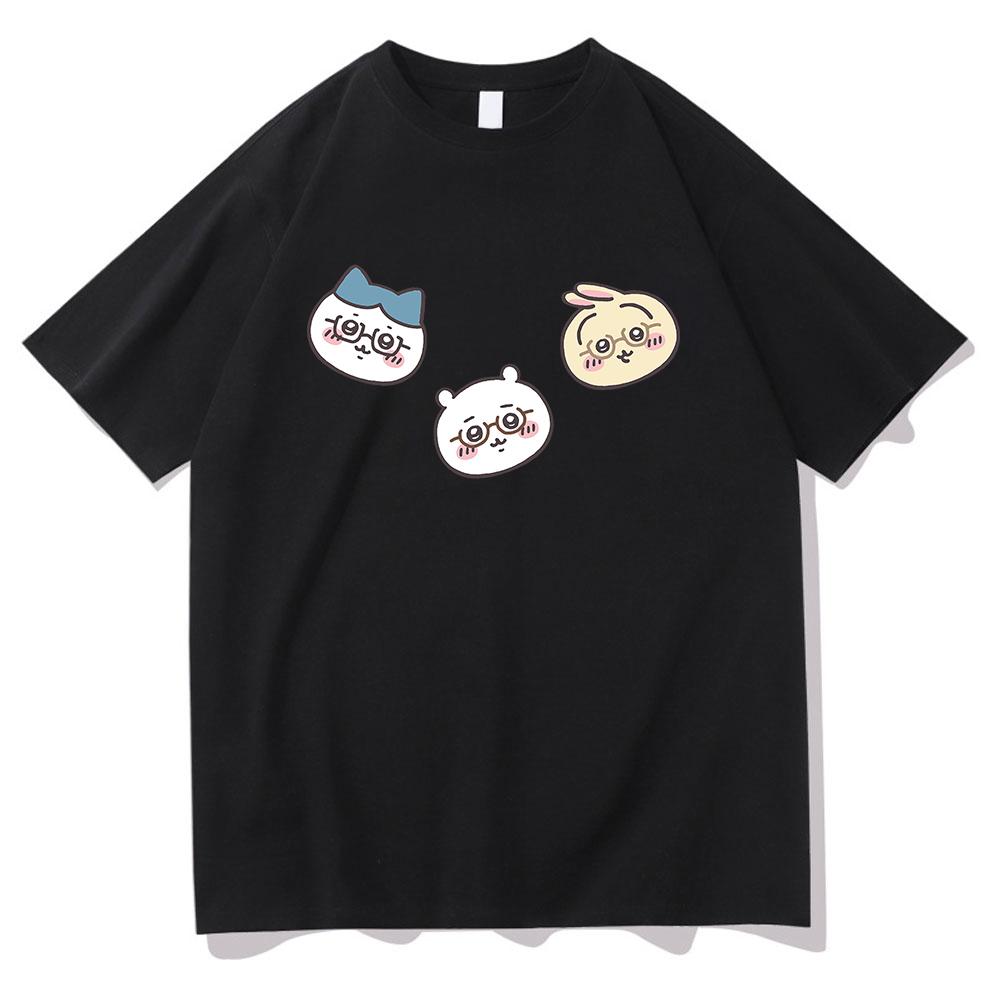 Cute Chiikawa T Shirt Unisex /Women Harajuku Aesthetic Graphic Kawaii Tshirt Unisex Japanese Anime Cartoon Oversize Cotton Tee Shirt