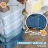 Four-Tier Kids Storage Boxes, with Four Drawers - Blue