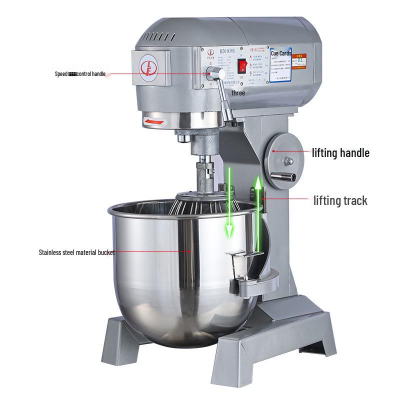 Lifeng B20b30 Blender & Dough Mixer: Egg Beater, Kneader, Cream & Milk Machine, Cake Maker.