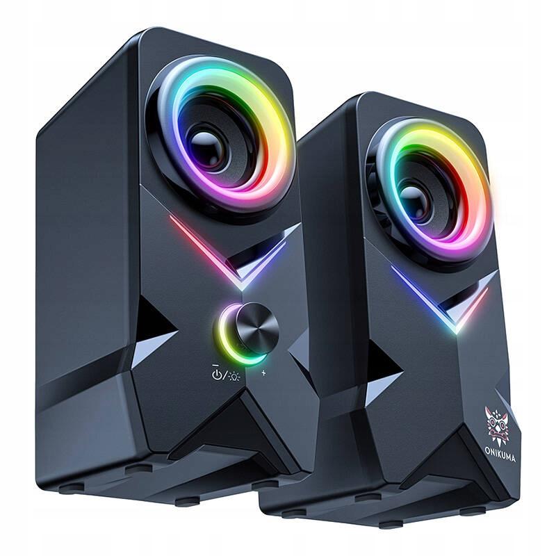 Głośniki komputerowe Onikuma L2 2.0 bluetooth USB z podświetleniem RGB 10W
