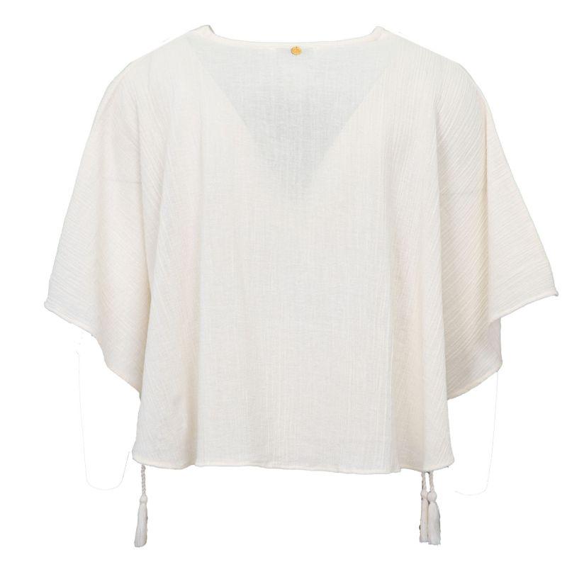Women's Lilou Tie-Up Mini Kaftan Blouse by ANTIK BATIK