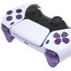 eXtremeRate Replacement for PS5 Controller Share Optional Face Clear Full Button Set for PlayStation 5 Controller Controller Not Included D-Pad