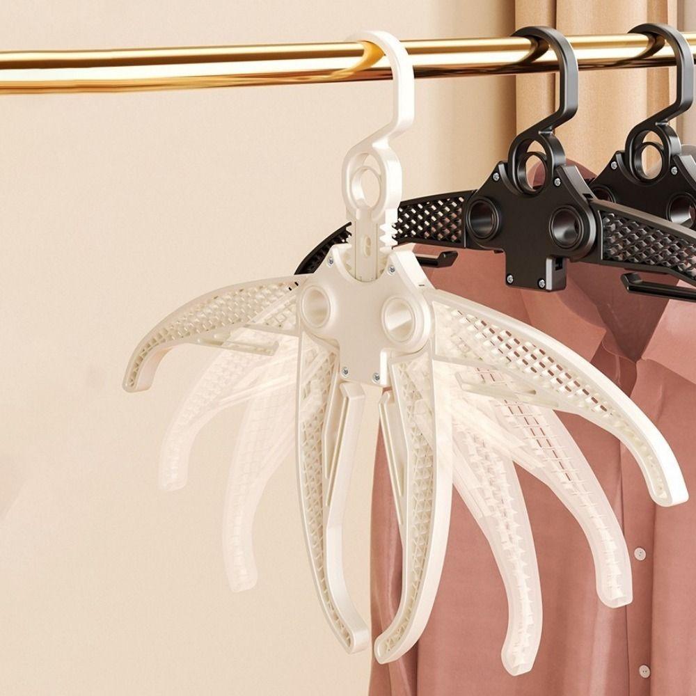 5 Pieces Retractable Portable Suit Hanger Wide Shoulder Coat Hangers Clothes Drying Rack  Suitcase
