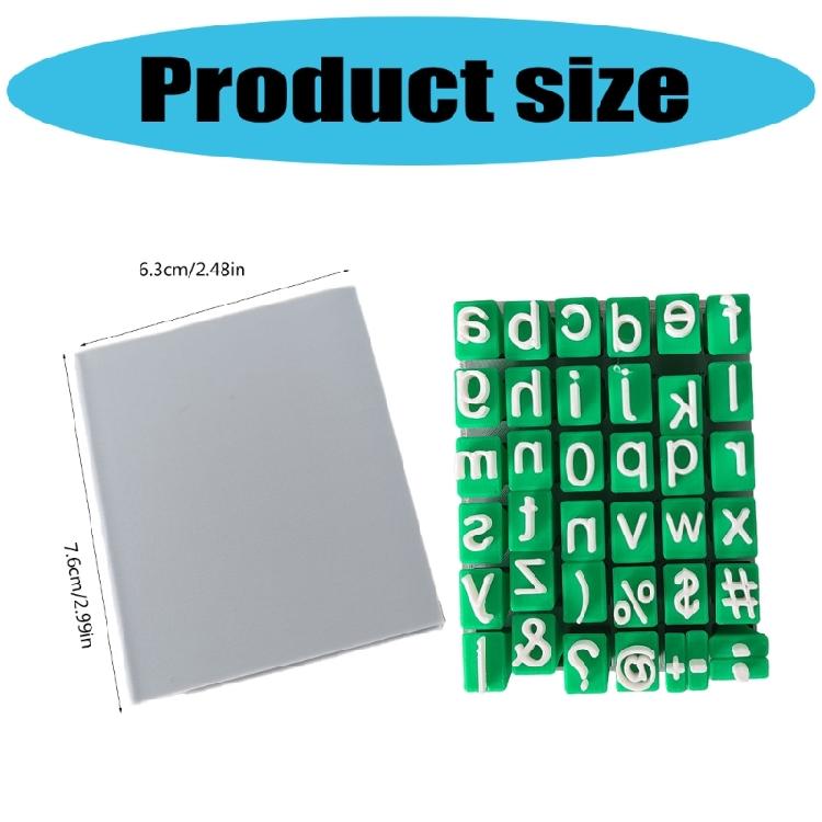 Educational Letter Stamper for Kids Art Craft Lowercase/Uppercase Plastic Stamper for Scrapbooking Journal
