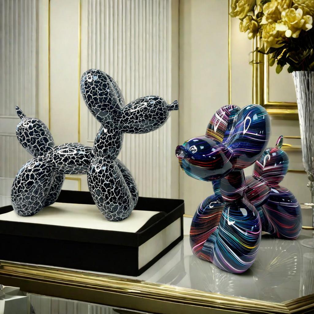 Creative Cute Balloon Dog Ornament Home Soft Decoration Three-dimensional Scene Living Room Entrance TV Cabinet Decoration Gift