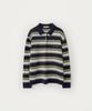 Sseomweeobeoteo Cope Stripe Knit - Navy