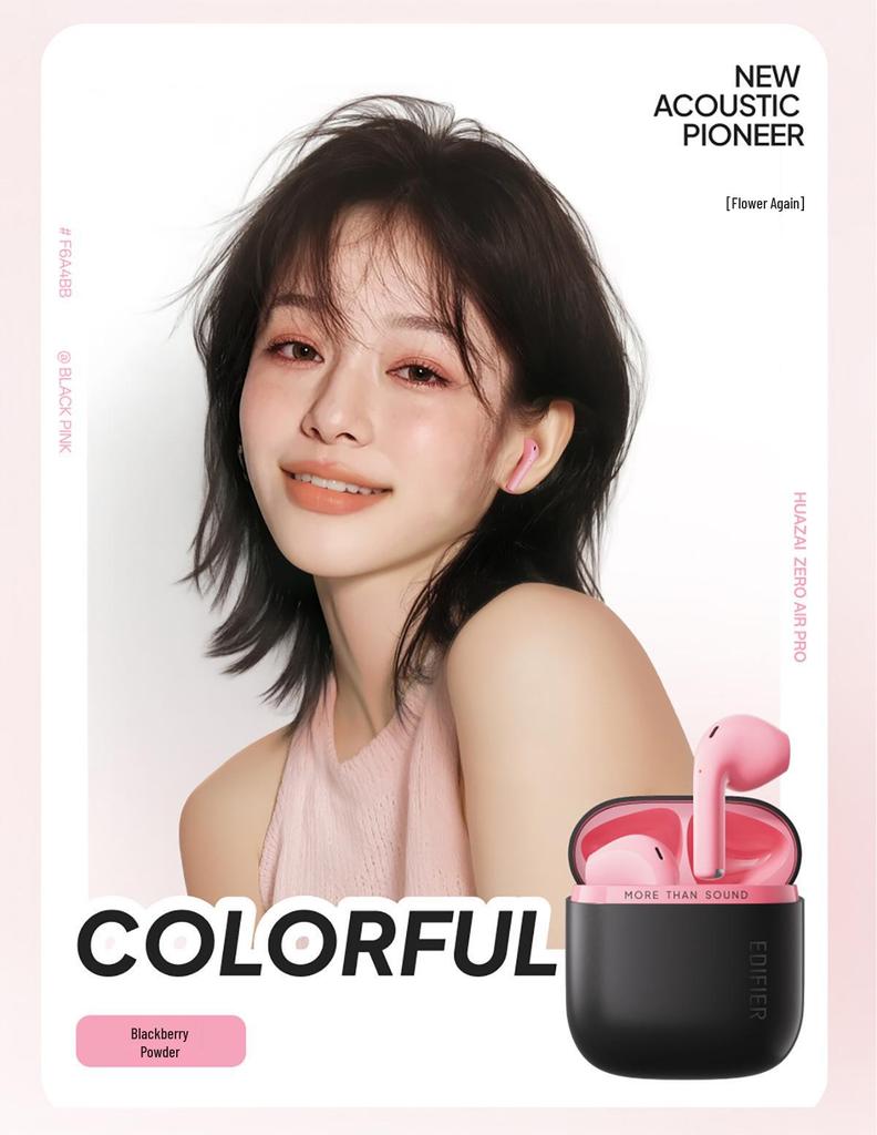 Edifier Zero Air Pro: Noise-Canceling Bluetooth V6.0 with Anti-loss Positioning, Long Battery Life, Large Drivers