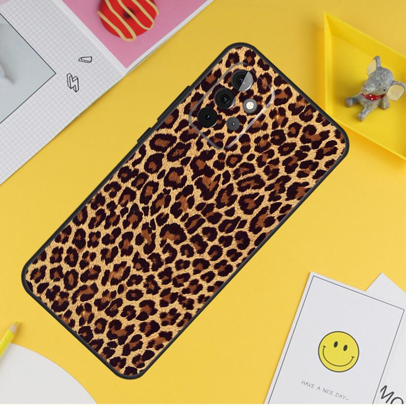 African Leopard Print Case For Samsung Galaxy A36 A16 A56 A06 A54 A34 A14 A13 A53 A12 A22 A32 A52 A35 A17 A15 A55