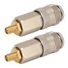 2 Pack Portable Air Compressor Adapters Heavy Duty Steel Male Thread To US Valve 3 In 1 Quick