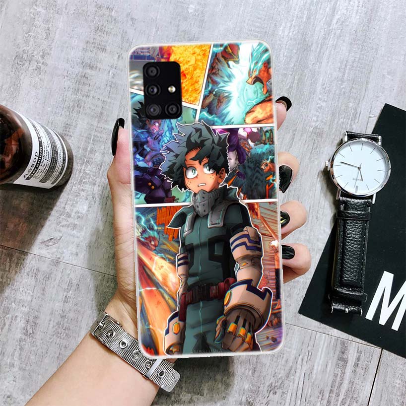 My Hero Academia Izuku Deku Phone Case For Samsung Galaxy A12 A22 A32 A42 A52 A72 A51 A71 5G A41 A31 A21 A02S M12 M21 M31 M30S
