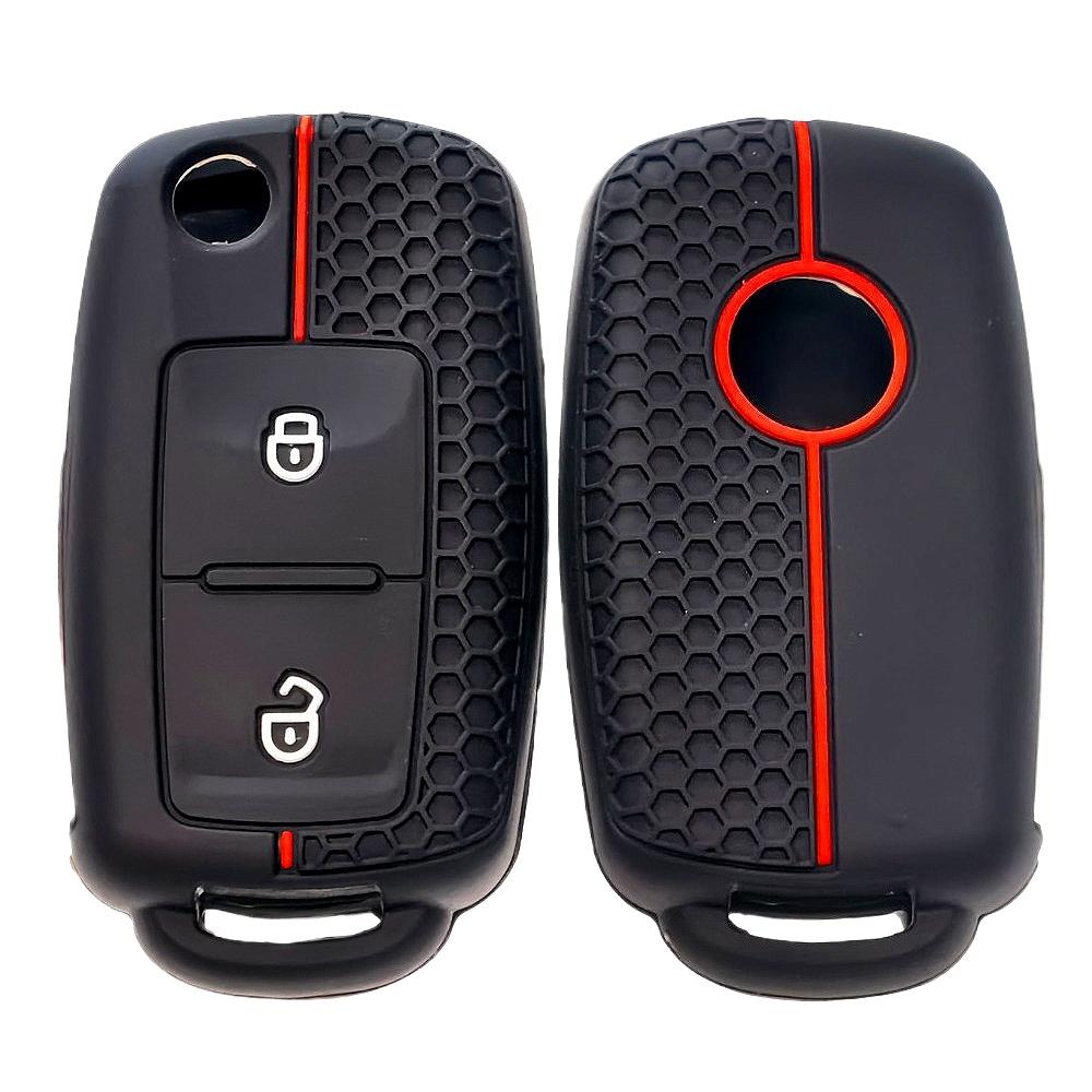 Silicone Car Key Case Cover Shell For Vw Volkswagen Amarok Polo Golf 4 5 6 Mk4 Mk6 Bora Jetta Altea Alhambra Passat B5 B6 B7