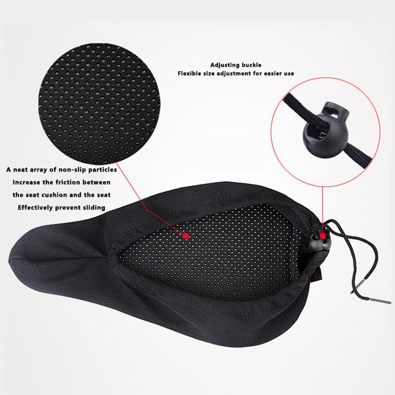 Bicycle Saddle 3D Soft Cycling Seat Cover Mtb Mountain Bike Thickene Sponge Pad Outdoor Breathable Cushion Bike Accessories