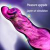 Multicolor Silicone Alien Wolf King Anal Plug - Soft Dog Penis Shaped Female Masturbator