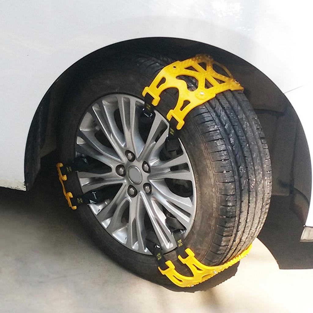 Tire Snow Chains Vehicle Tire Snow Chains Anti-Skid Cold Weather Vehicle Driving Safety Equipment For Outdoor Commuting Rock