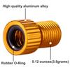 4 Pcs Bicycles Valves Adapters Presta to Schrader Bike Valves Converters Bike Tire Inflatable Connector Road Bike Parts