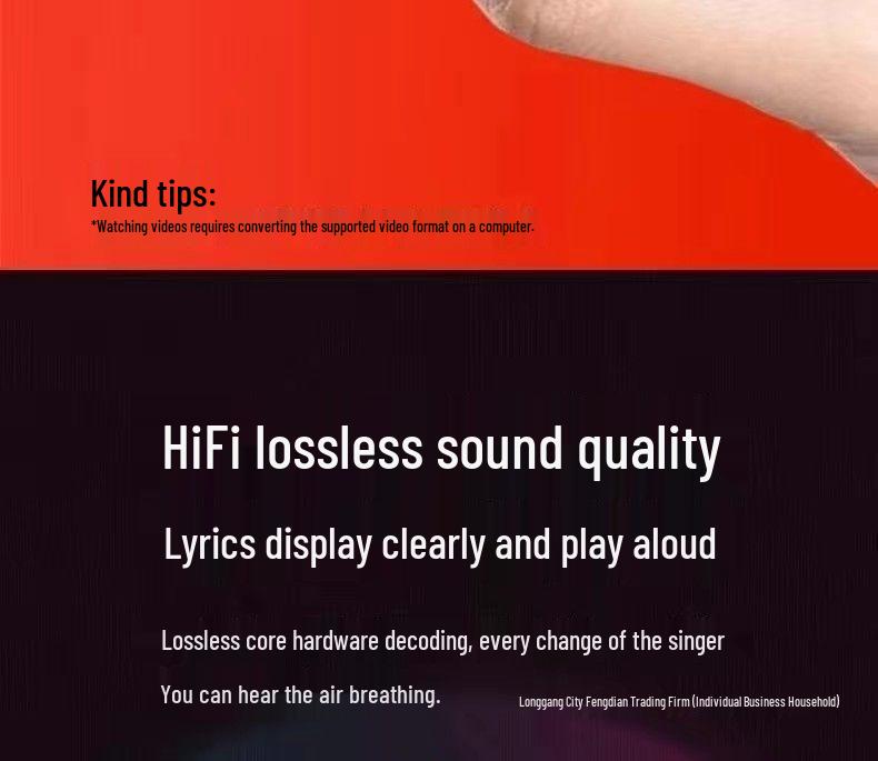 Ultra-thin Portable Touchscreen MP5 Music Player for Students