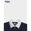 Fila Women's Knit Faux Two-Piece Short Sleeve Polo Shirt