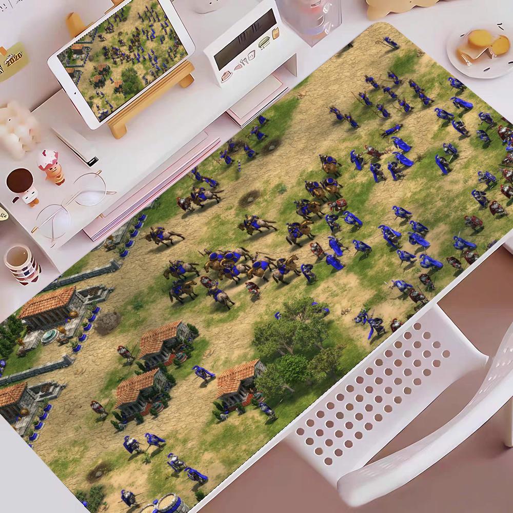 Age Of Empires Gaming Mouse Pad E-sports Gaming Mouse Pad Oversized Personalized Desk Pad Keyboard Mouse Pad Non-Slip Desk Mat