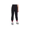 Nike Dri-Fit Standard Issue Fleece Knit Sports Pants Solid Color Logo Print Elastic Waist Men Pants Black Light-Ivory FZ5027010