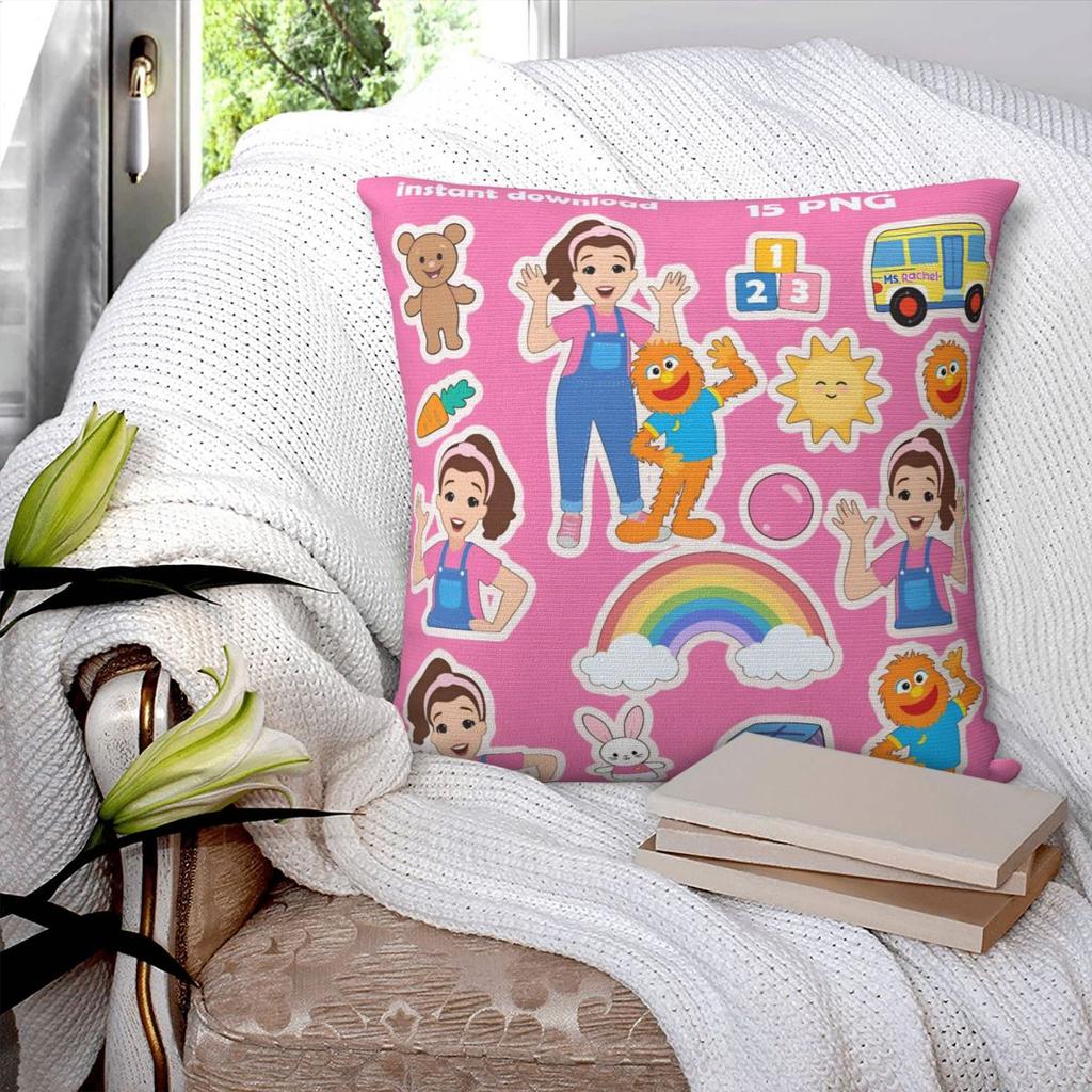 Pillow Cover Miss Rachel Teacher Ms Rachel Design Cushion Cover Novelty Pillow Case For Sofa Home Decoration Pillowcases